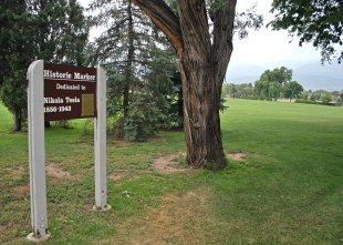 This is all that remains of the site of Tesla's laboratory near Colorado Springs