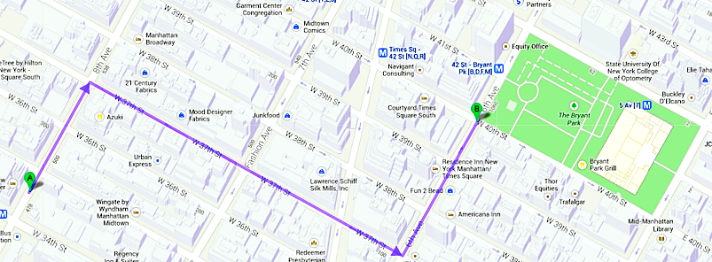 New Yorker to Bryant Park